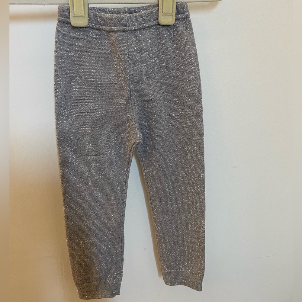 Glitter Cable Knit Pants